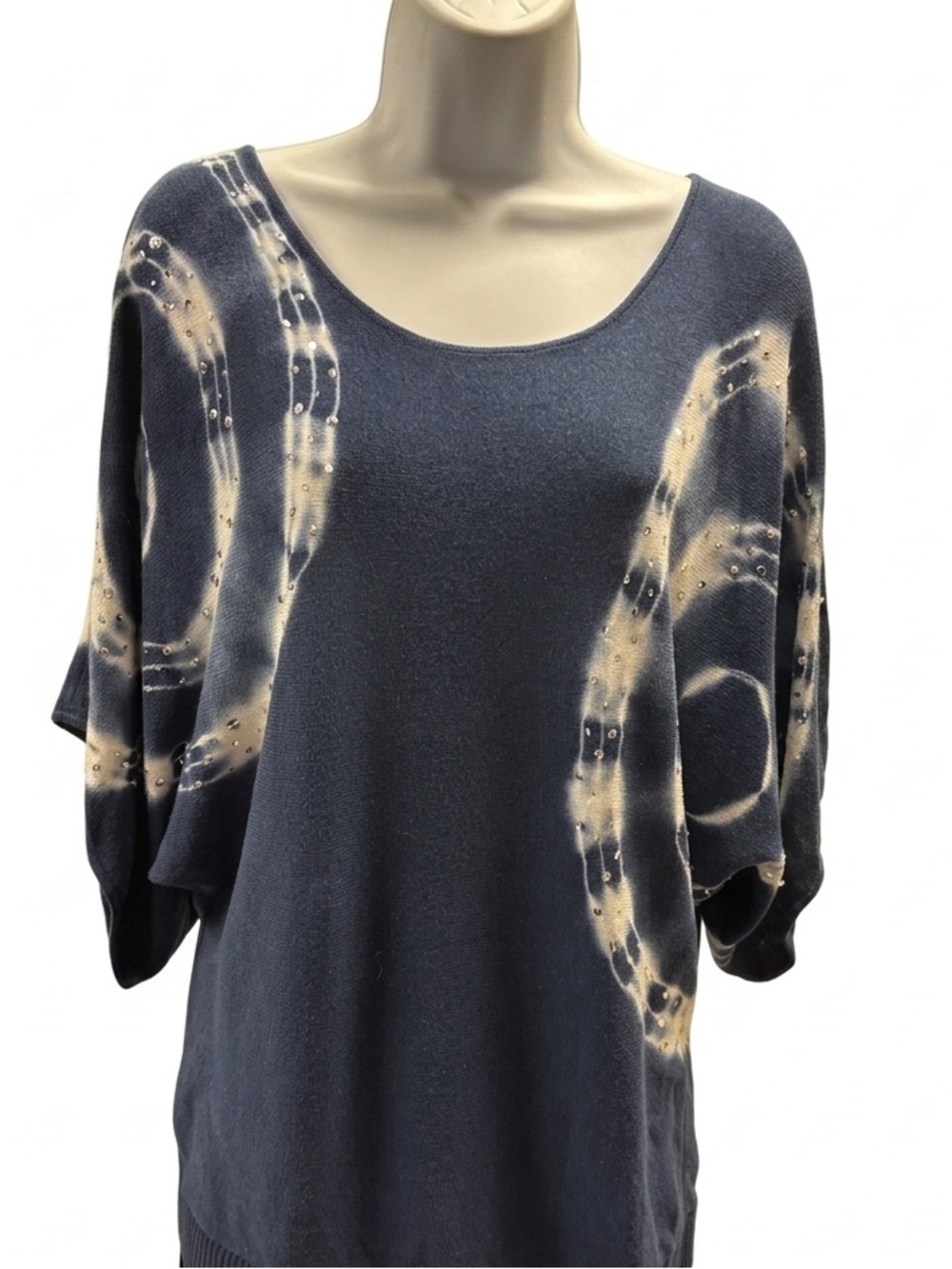 INC International Concepts Navy and White Sweater